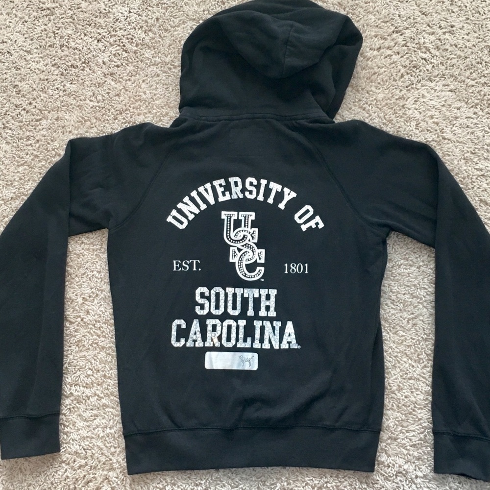 Victoria’s Secret Pink USC Rhinestone Zip Hoodie